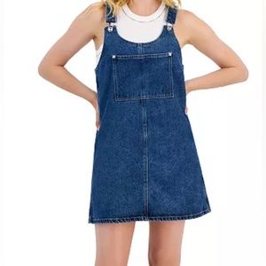 Regeneration by celebrity pink denim overall dress